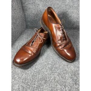 Allen Edmonds Belgium Oxford Shoes Men's 8.5D Merlot Lace Up Formal READ